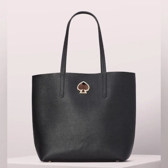 KATE SPADE Suzy Large North South Tote with Zipper Pouch in Black‎ - Picture 4 of 15